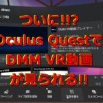 【無料】Oculus QuestがDMM VR動画に対応、早速インストール